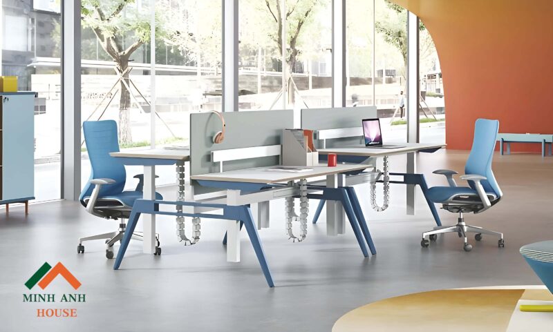 Top 3 Mẫu Bàn Đôi Nâng Hạ Văn Phòng Đẹp - 2