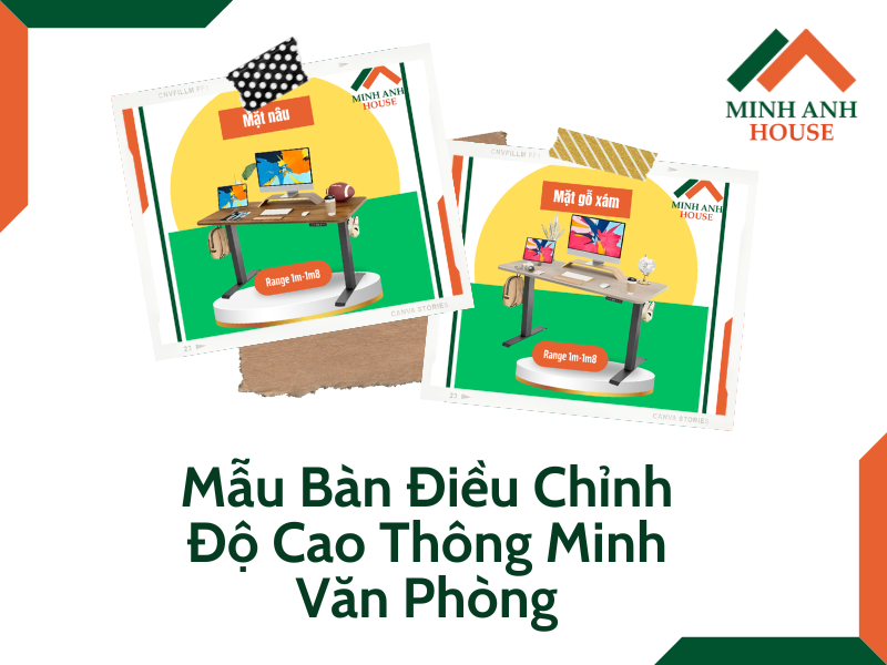 Mẫu Bàn Điều Chỉnh Độ Cao Thông Minh Văn Phòng